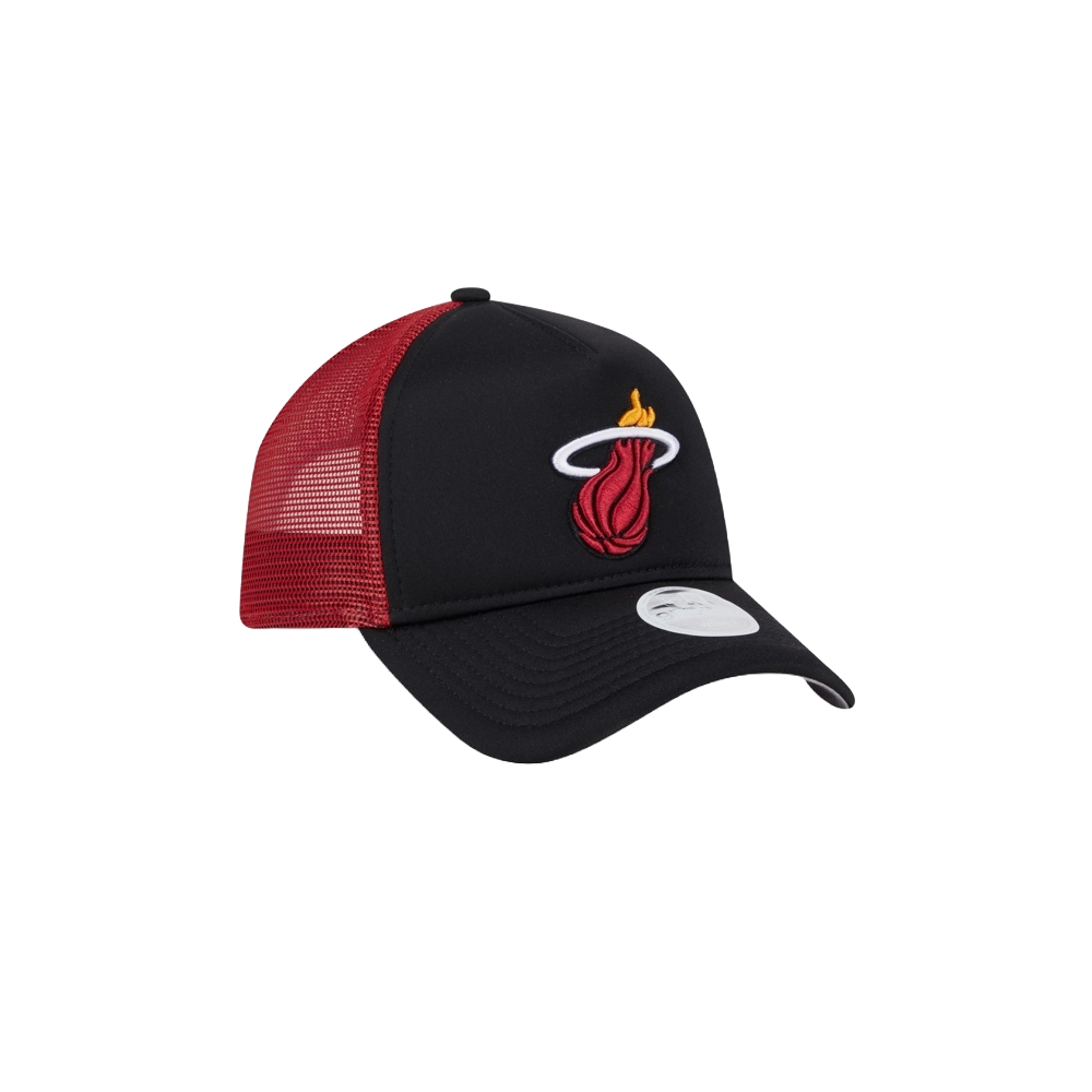 New Era Miami HEAT Women's Basic Trucker Hat WOMENSCAPS NEW ERA   