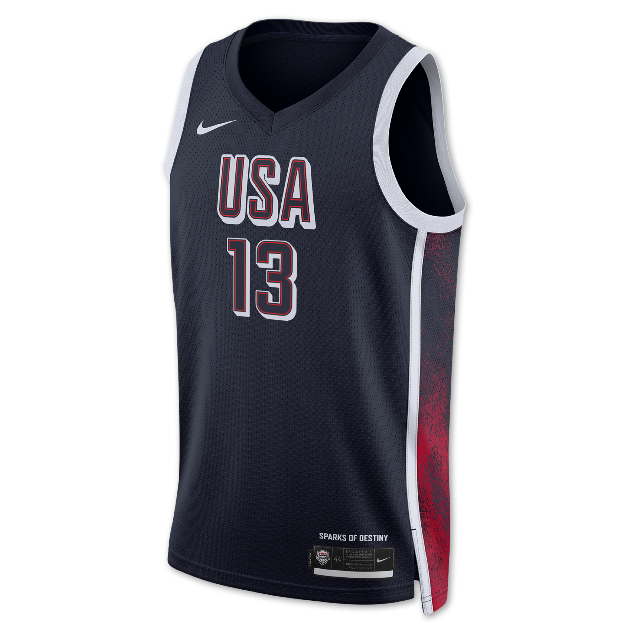 Bam Adebayo Nike 2024 USA Basketball Swingman Jersey MENS JERSEYS NIKE   