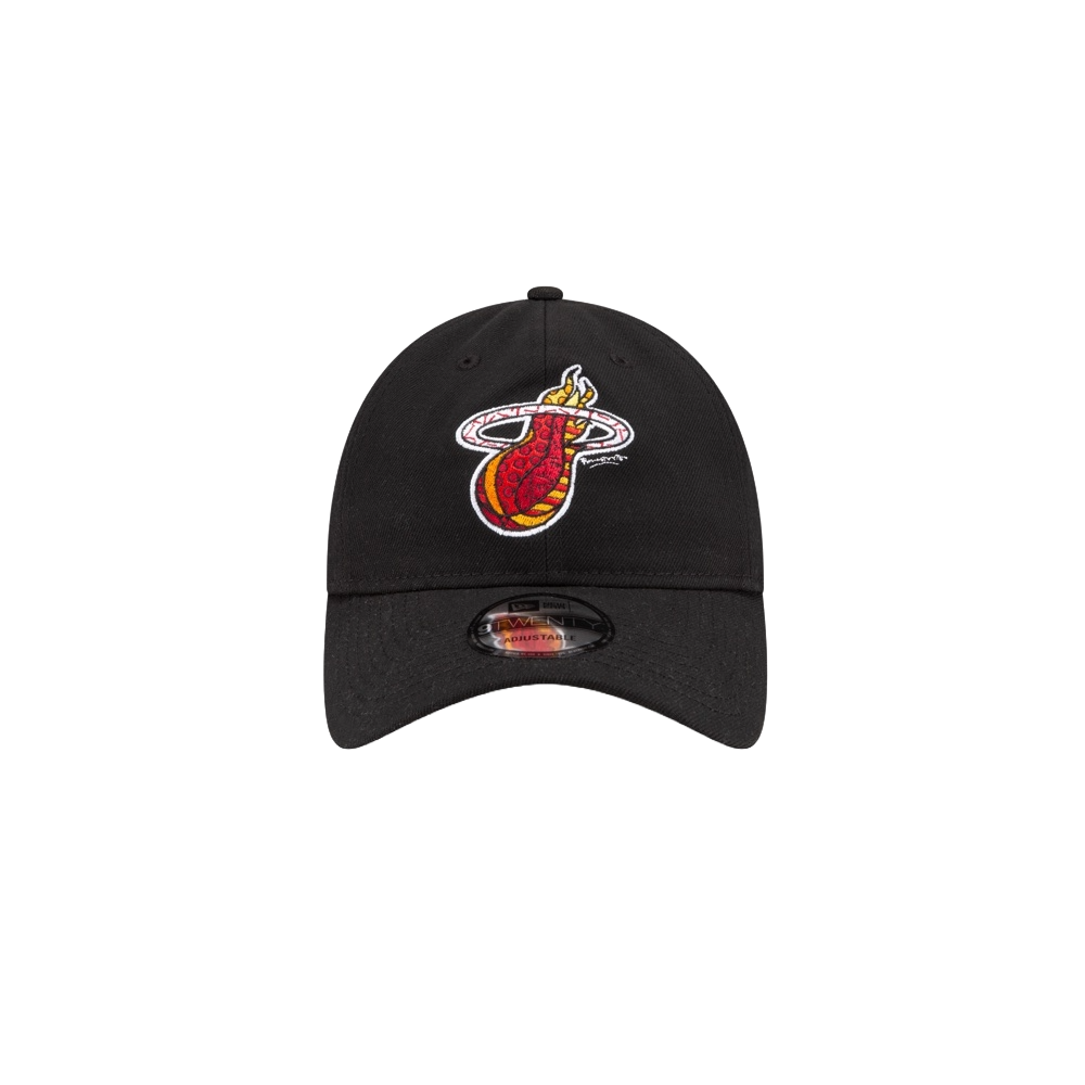 Britto x HEAT Logo Black Dad Hat Unisex Caps Britto   