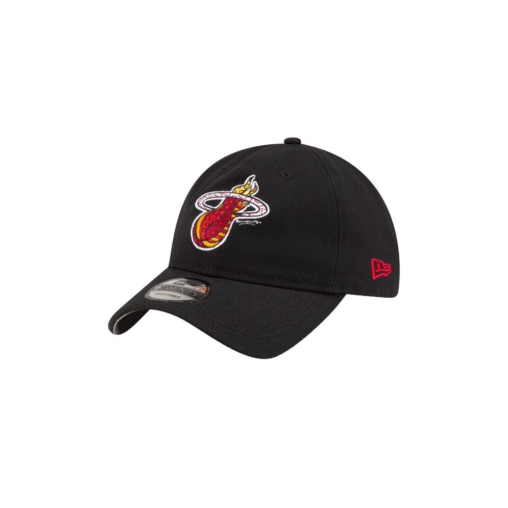 Britto x HEAT Logo Black Dad Hat Unisex Caps Britto   