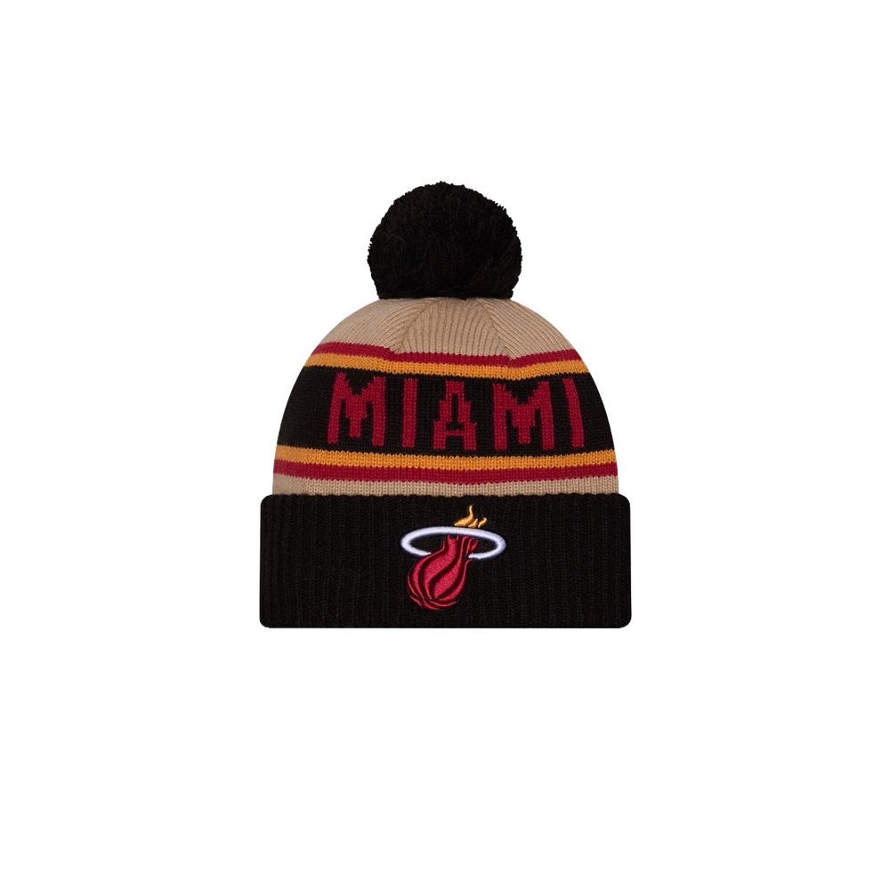 New Era Miami HEAT 2024 Draft Knit Unisex Caps New Era   