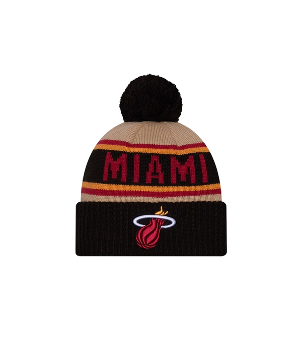 New Era Miami HEAT 2024 Draft Knit Unisex Caps New Era   