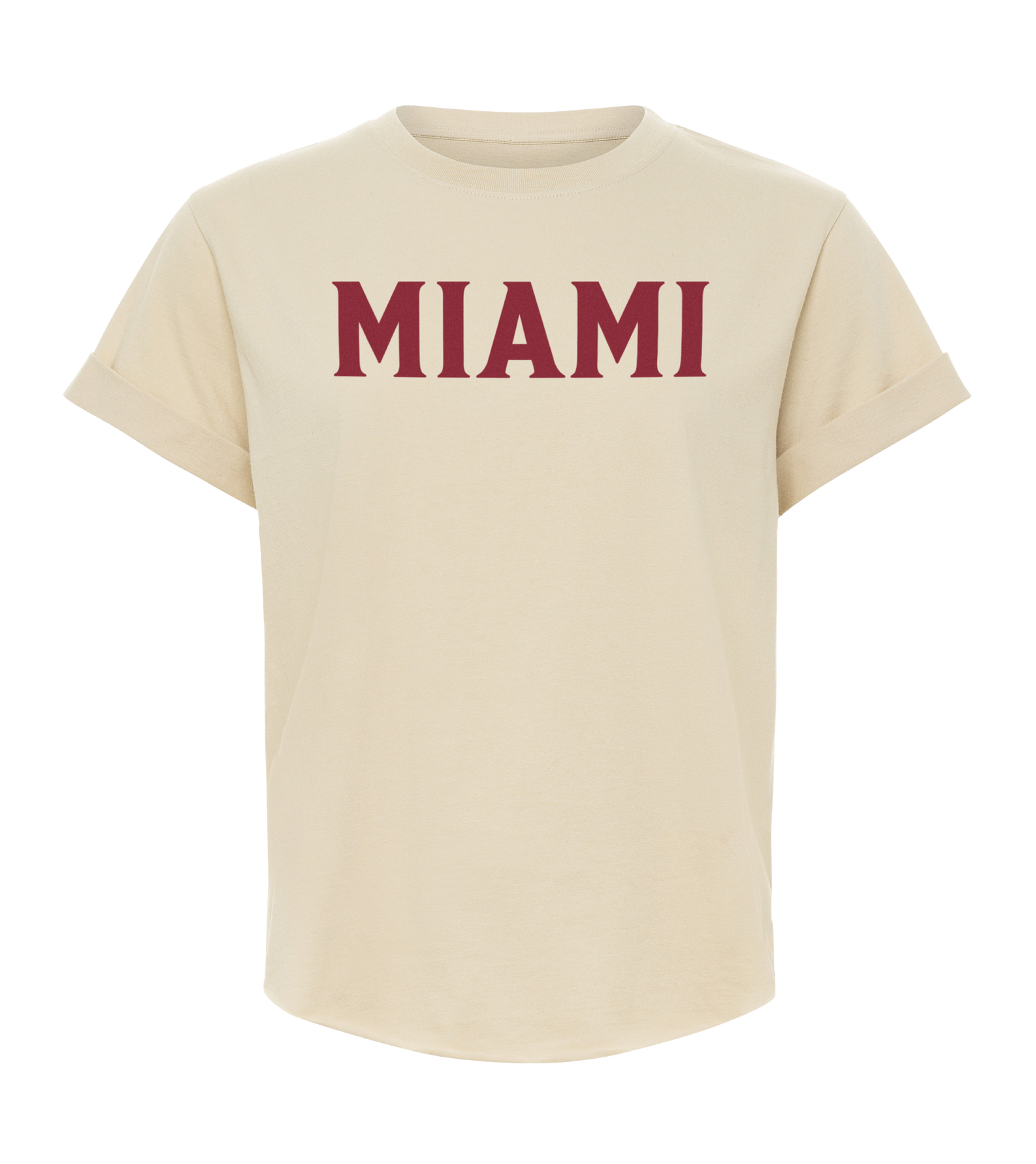 Sportiqe Miami HEAT Beige Women's Tee Women's Tee Sportiqe   