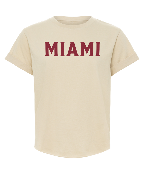 Sportiqe Miami HEAT Beige Women's Tee Women's Tee Sportiqe   