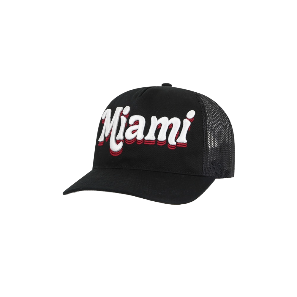 '47 Brand Miami HEAT Biloxi Women's Trucker Hat Women Headwear '47 Brand   