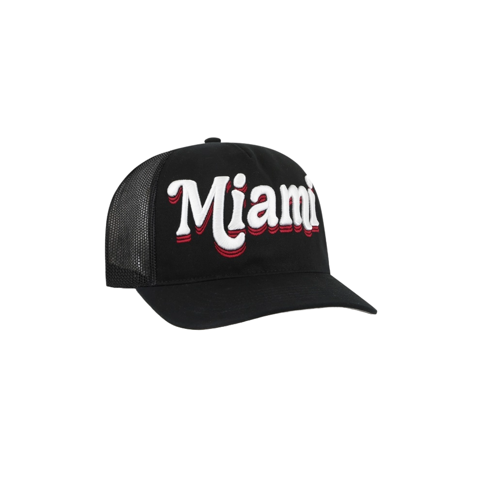 '47 Brand Miami HEAT Biloxi Women's Trucker Hat Women Headwear '47 Brand   