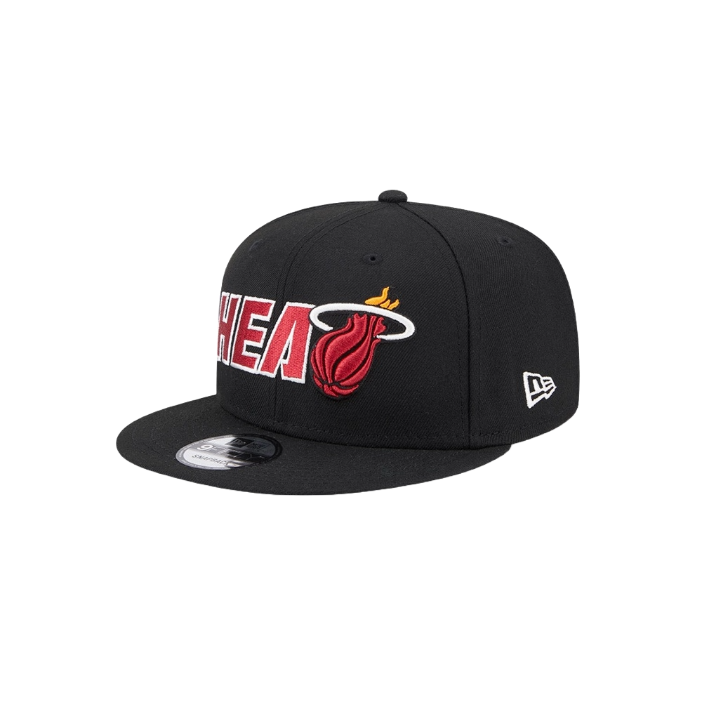 New Era Miami HEAT Logo Blend Snapback Unisex Caps New Era   