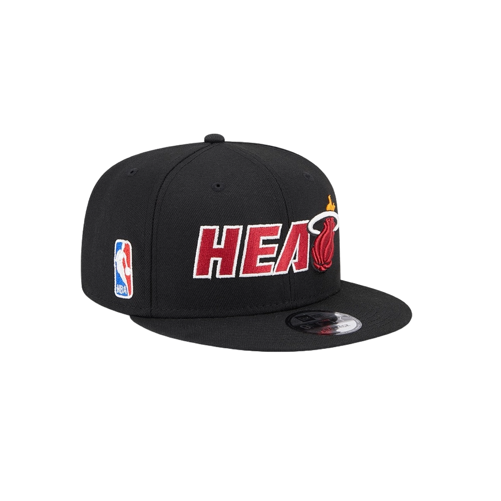 New Era Miami HEAT Logo Blend Snapback Unisex Caps New Era   