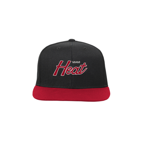 Mitchell & Ness Miami HEAT Script Youth Snapback