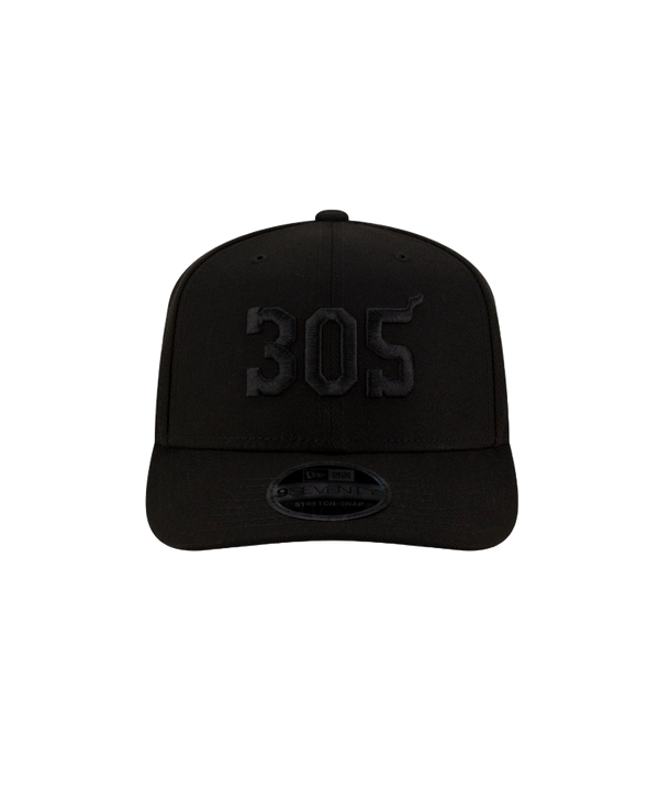 Court Culture 305 Snapback - Miami Black Unisex Caps New Era   