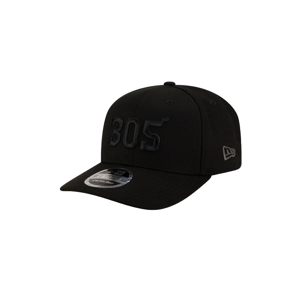 Court Culture 305 Snapback - Miami Black Unisex Caps New Era   