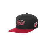 Mitchell & Ness Miami HEAT Script Youth Snapback - 2