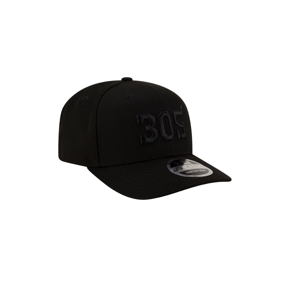 Court Culture 305 Snapback - Miami Black Unisex Caps New Era   