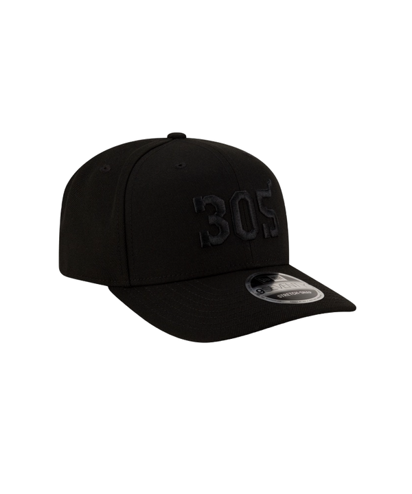 Court Culture 305 Snapback - Miami Black Unisex Caps New Era   