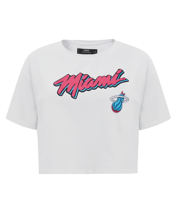 Pro Standard Miami HEAT Original Vice Girls Boxy Crop Tee Girls Tee Pro Standard