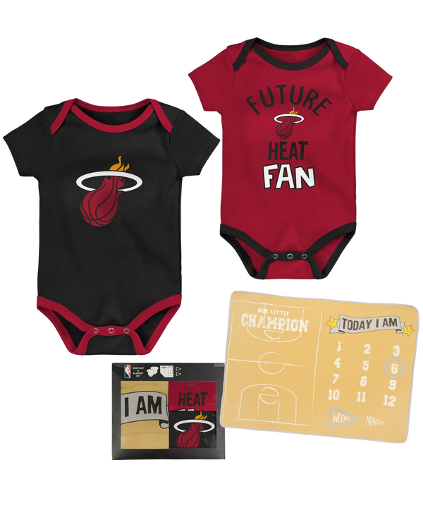 Miami HEAT Newborn Blanket/Creeper Box Set Newborn Onesie Outerstuff   