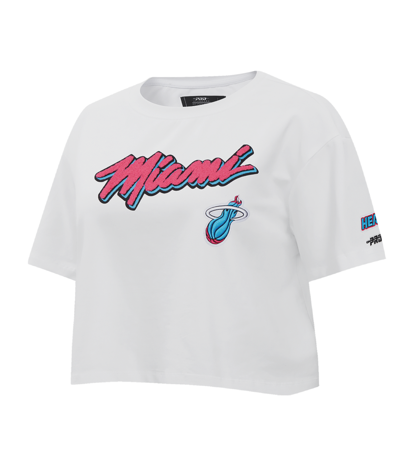 Pro Standard Miami HEAT Original Vice Girls Boxy Crop Tee Girls Tee Pro Standard