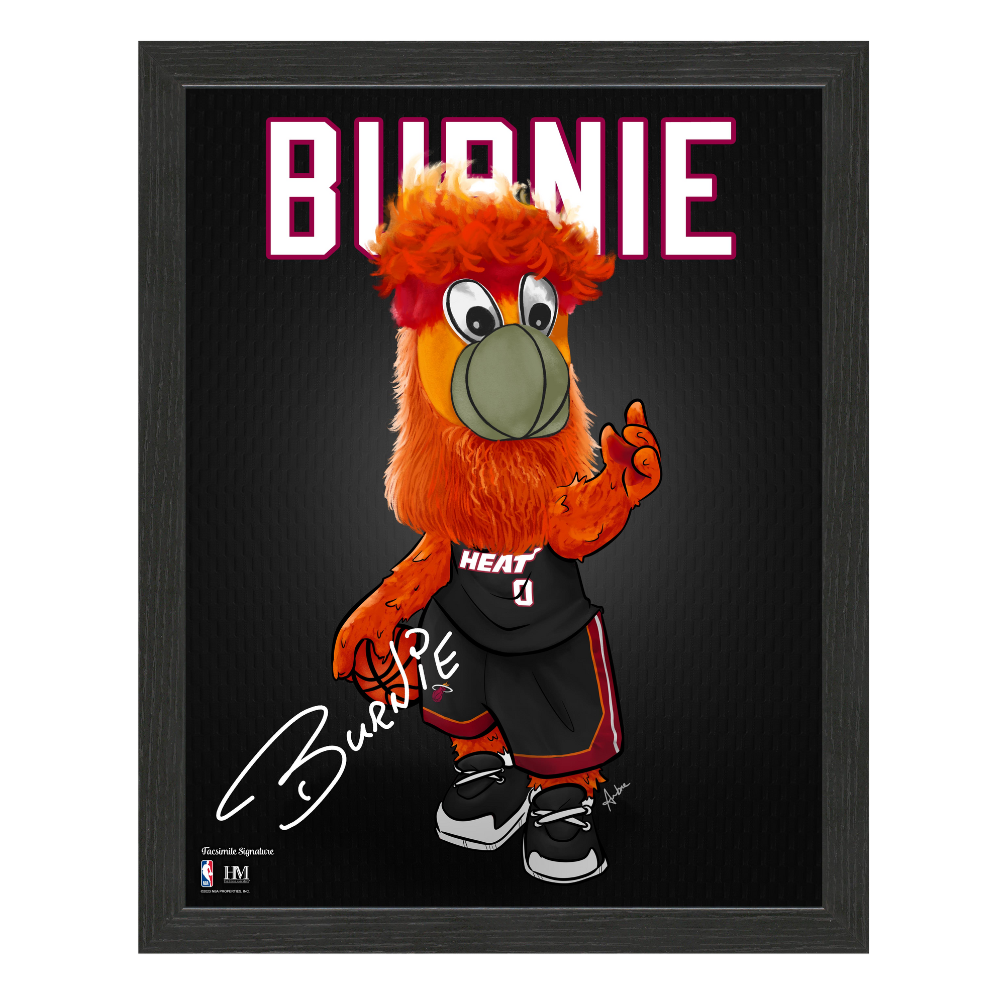 Miami HEAT Burnie Caricature 12