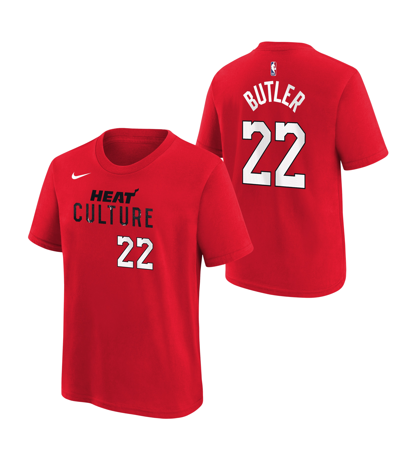 Jimmy Butler Nike HEAT Culture: Blood Red Name & Number Youth Tee Youth Tee Nike