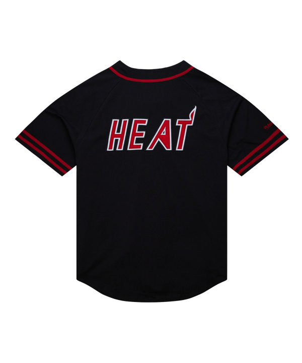 Mitchell & Ness Miami HEAT Button Down Tee Men's Tee Mitchell & Ness   