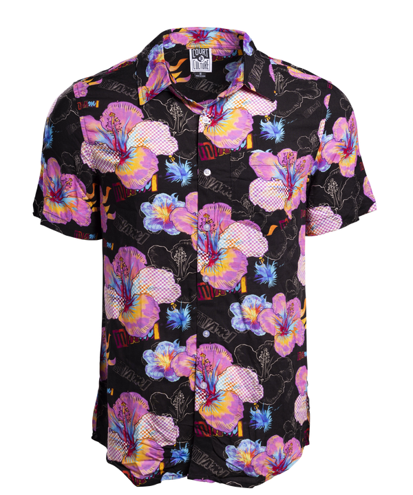 Court Culture Miami Mashup Vol. 2 Floral Button Down Men's Button Down Court Culture   