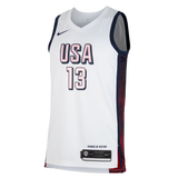 Bam Adebayo Nike 2024 USA Basketball White Swingman Jersey - 1