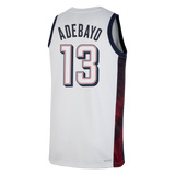 Bam Adebayo Nike 2024 USA Basketball White Swingman Jersey - 2