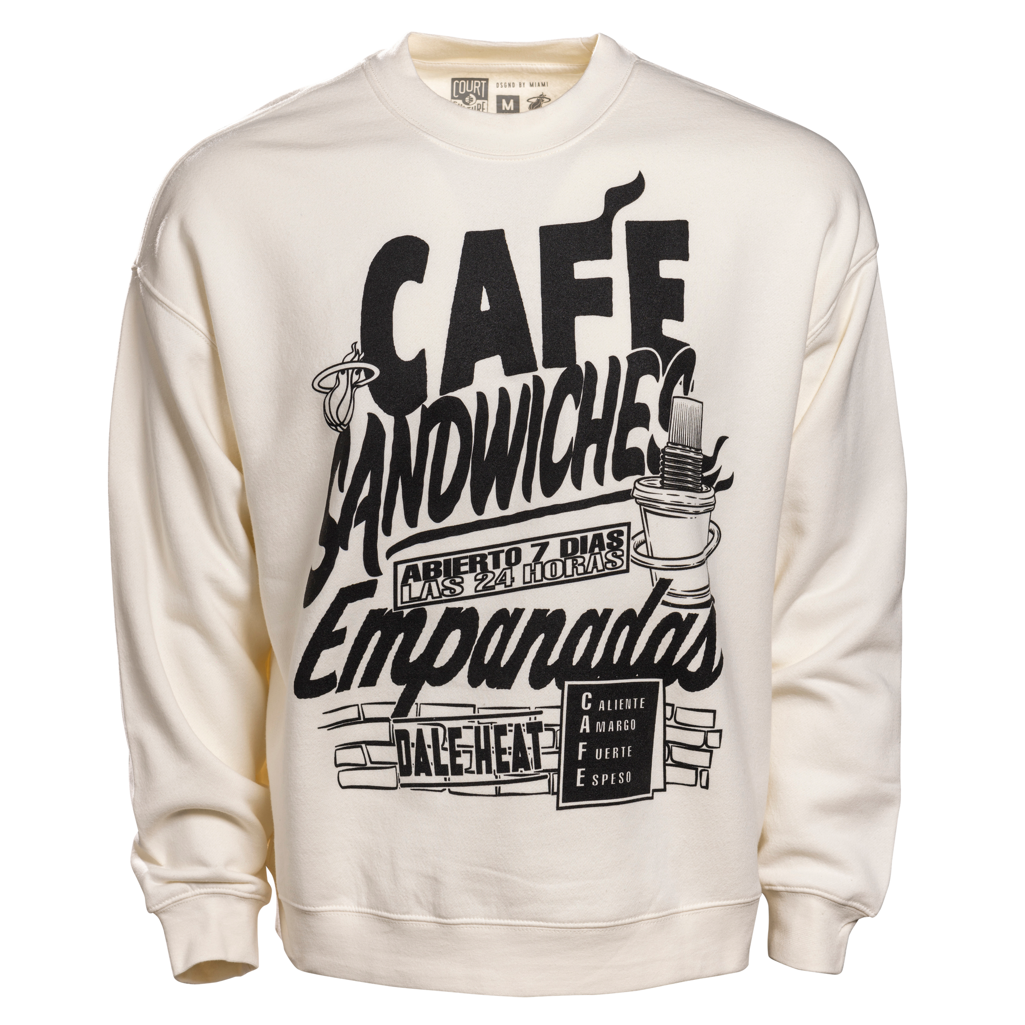 Court Culture Cafe HEAT Unisex Crewneck Unisex Sweater Court Culture