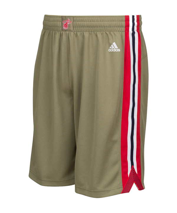 Adidas Miami HEAT Youth Home Strong Swingman Shorts Youth Shorts Adidas   