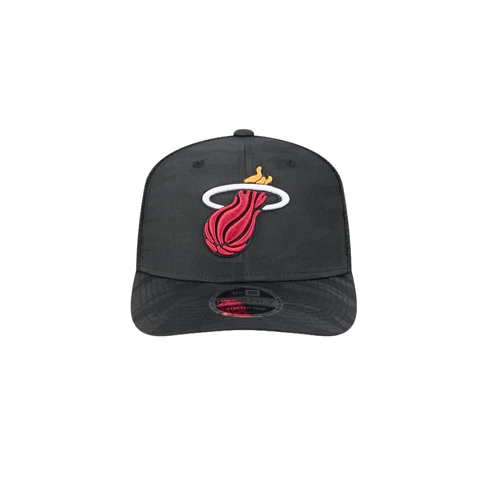 New Era Miami HEAT Camo Trucker Snapback Unisex Caps New Era   