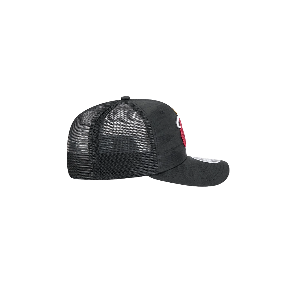 New Era Miami HEAT Camo Trucker Snapback Unisex Caps New Era   