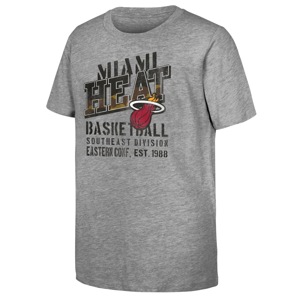 Miami HEAT Basketball Camo Youth Tee KIDSTEE OUTERSTUFF    - featured image