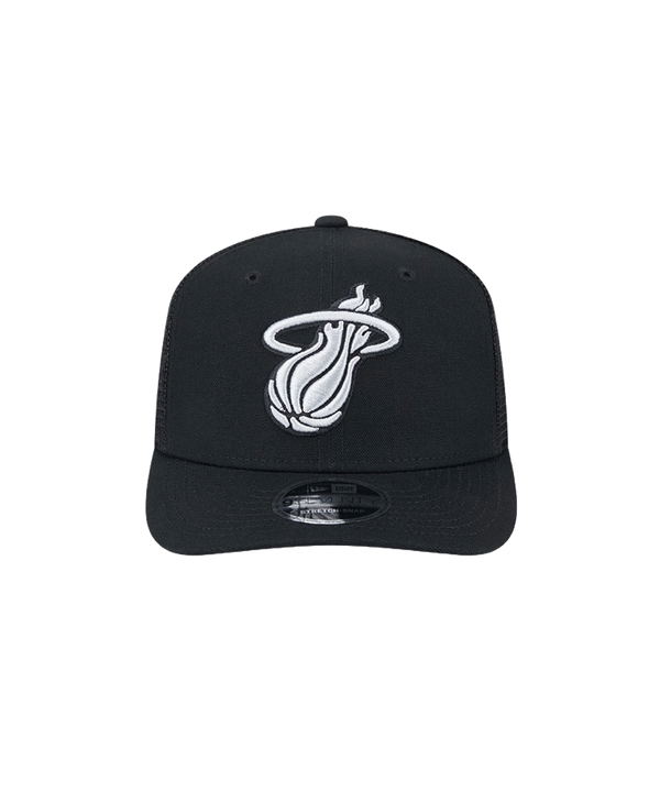 New Era Miami HEAT Black Canvas Stretch Snapback Unisex Caps New Era   