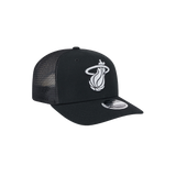 New Era Miami HEAT Black Canvas Stretch Snapback - 5