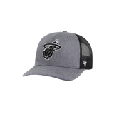 '47 Brand Miami HEAT Carbon Trucker Hat - 1