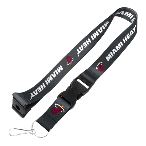 Miami HEAT Charcoal Lanyard