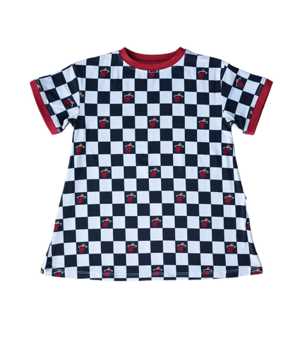 Court Culture x Everyday Leisure Checkerboard T-Shirt Dress