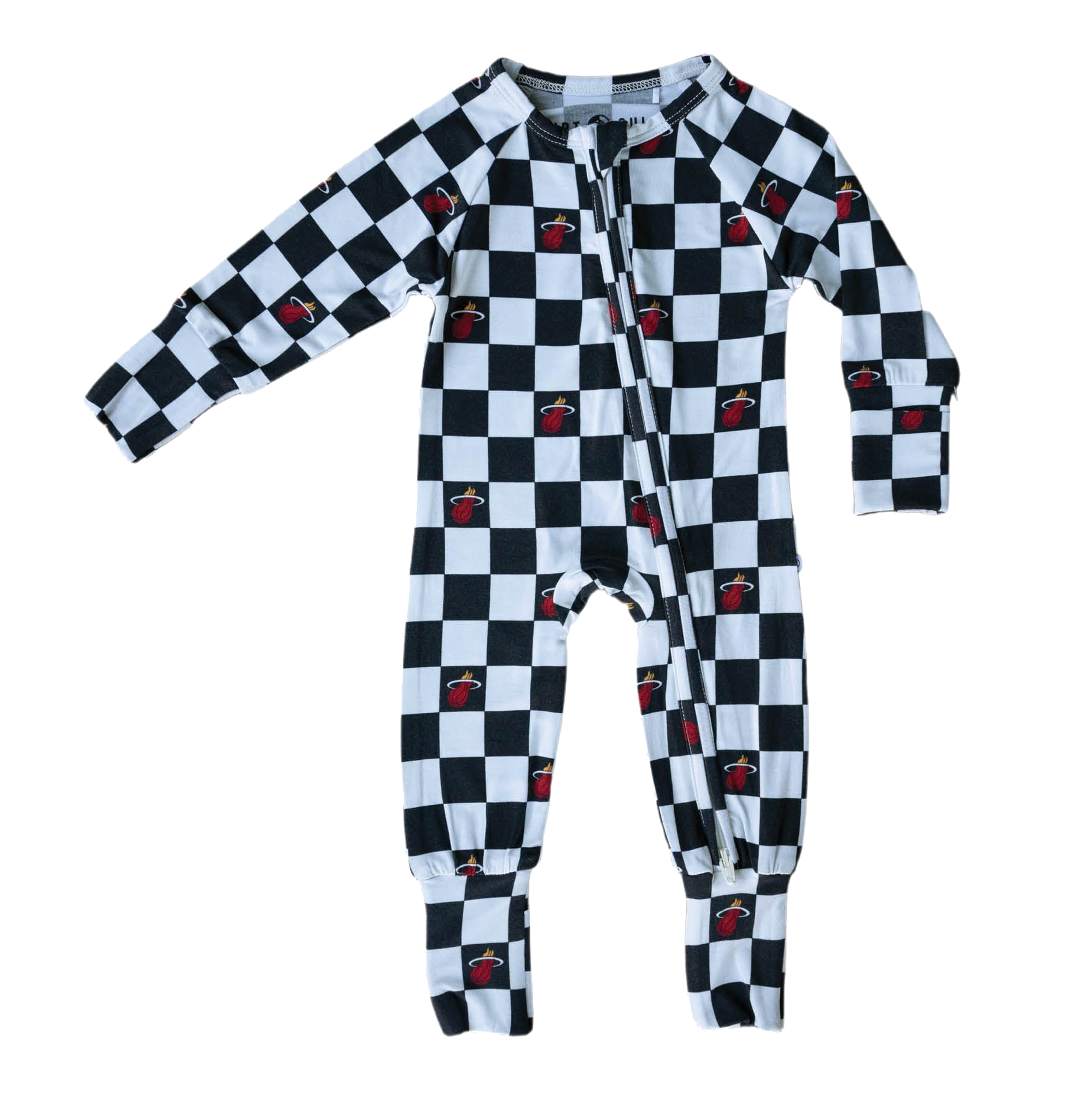 Court Culture X Everyday Leisure Checkerboard Zip Romper Kids/Infants Court Culture   