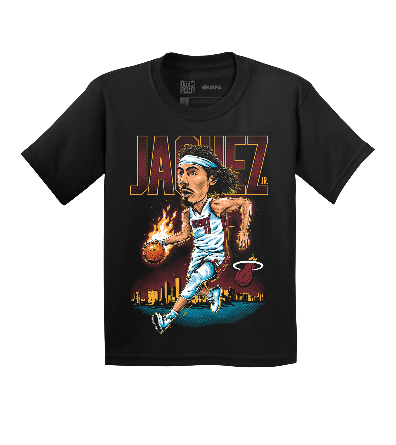 Jaime Jaquez Jr. Miami HEAT City View Youth Tee Youth Tee Item Of The Game   