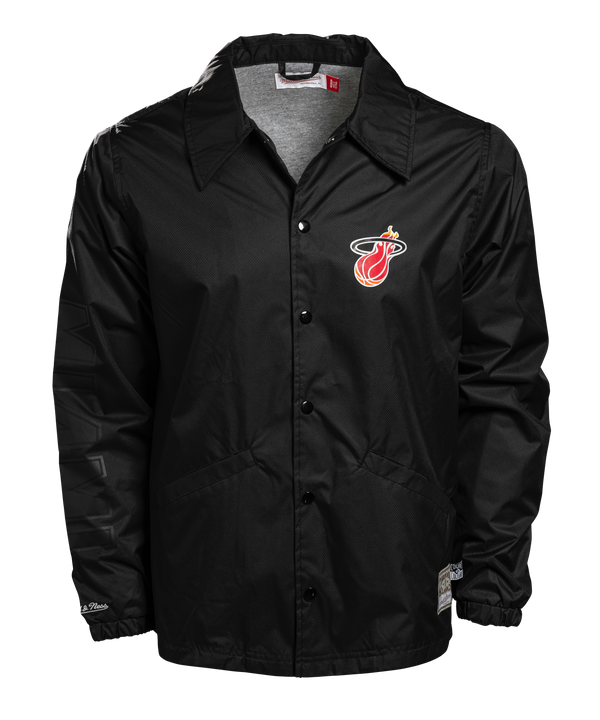 Court Culture x Mitchell & Ness Miami HEAT Coaches Jacket MENSOUTERWEAR MITCHELL & NESS   