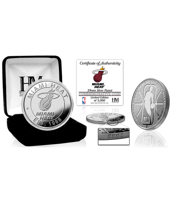 Miami HEAT Highland Mint Silver Mint Coin NOV. MISC.Z HIGHLAND MINT   