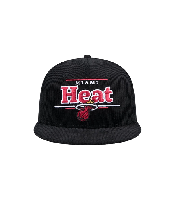 New Era Miami HEAT Corduroy Snapback Unisex Caps New Era   