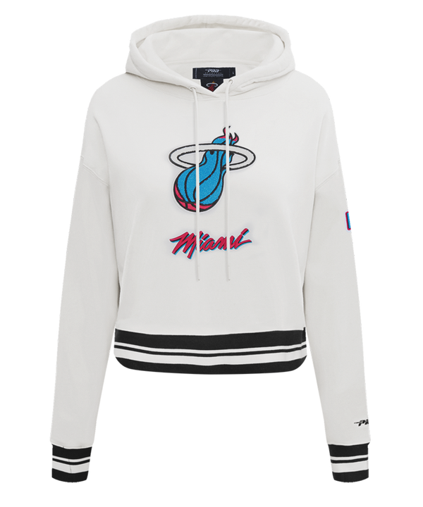 Pro Standard Miami HEAT Original Vice Girls Cropped Hoodie Girls Hoodie Pro Standard