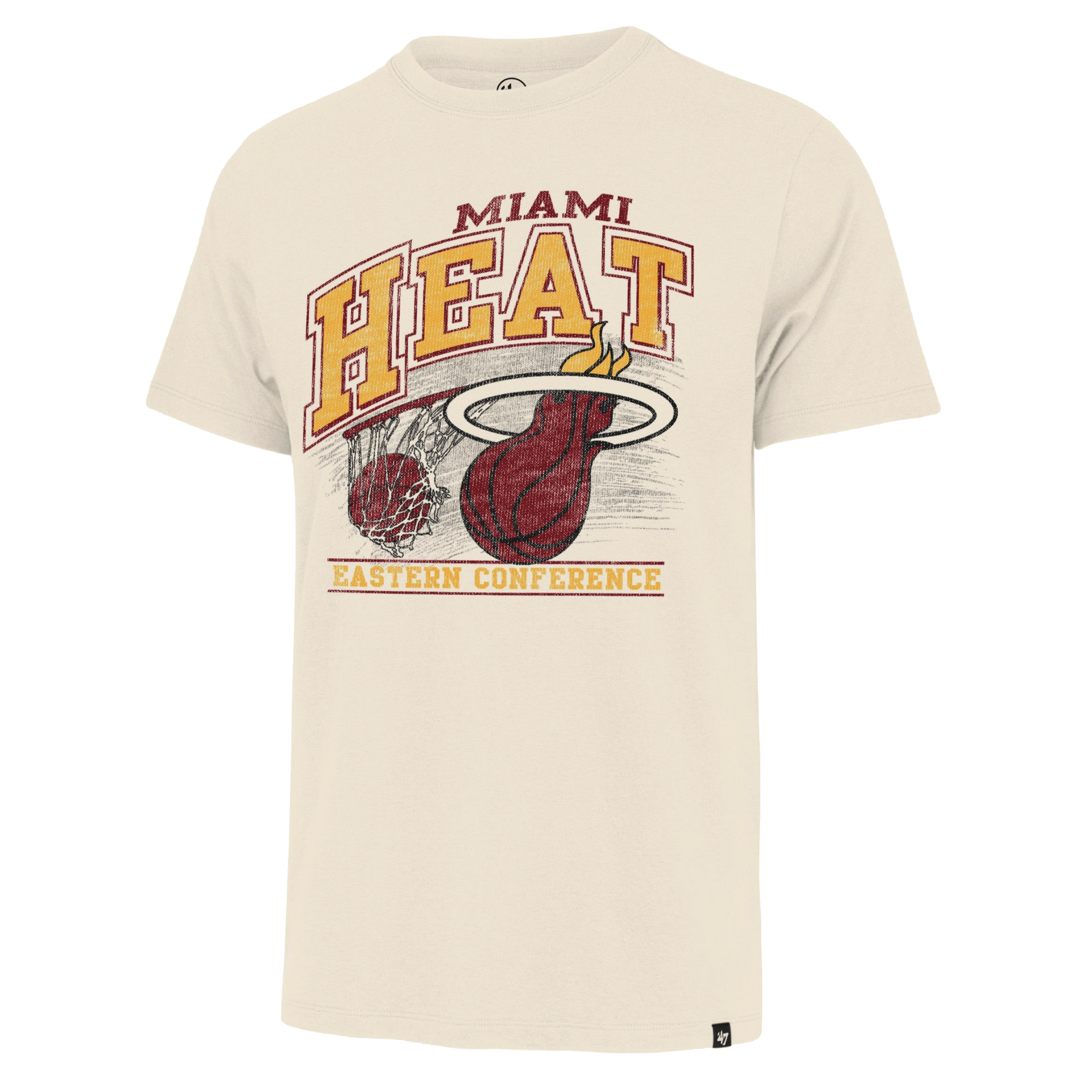 '47 Brand Miami HEAT Amp Up Tee UNISEXTEE BANNER-TWINS   