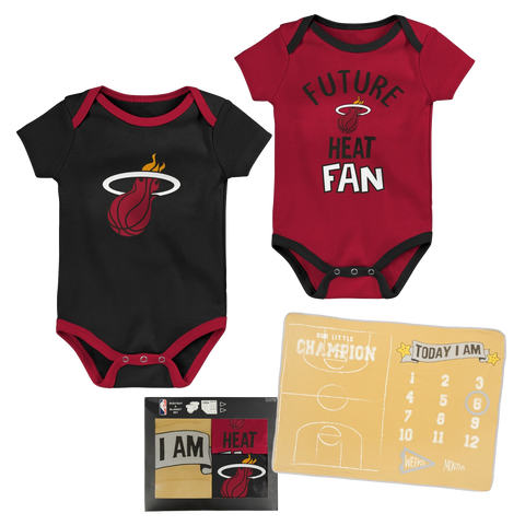 Miami HEAT Newborn Blanket/Creeper Box Set