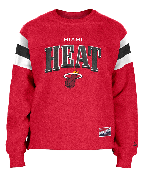 New Era Miami HEAT Red Women's Crewneck Women's Crewneck Sweater New Era   