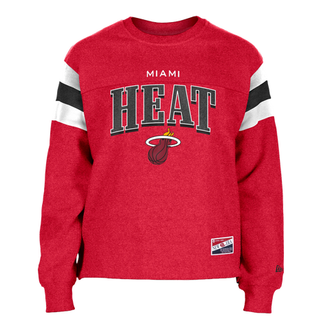 New Era Miami HEAT Red Women's Crewneck