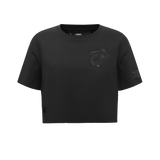 Pro Standard Miami HEAT Boxy Triple Black Women's Crop Tee - 1