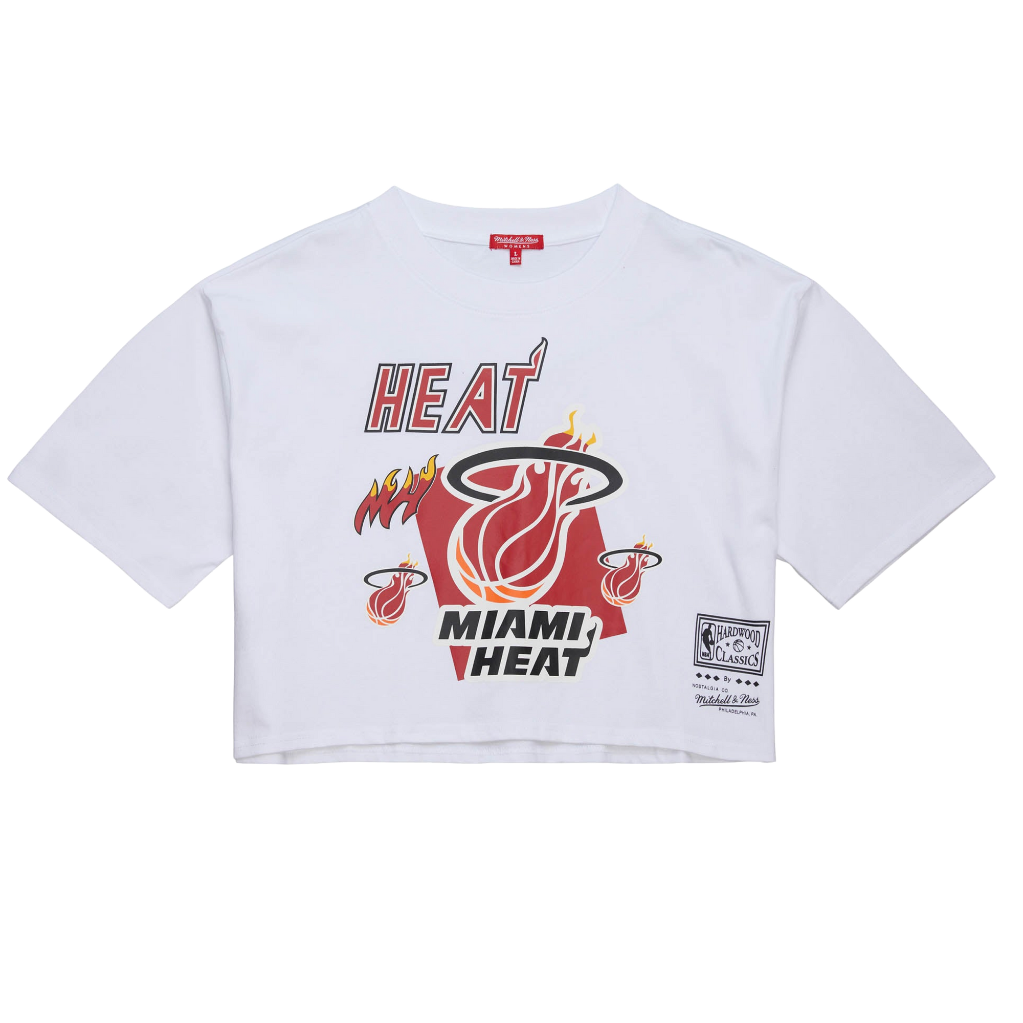 Mitchell & Ness Miami HEAT Graphic Women's Crop Tee WOMENS TEES MITCHELL & NESS   