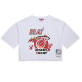 Mitchell & Ness Miami HEAT Graphic Women's Crop Tee - 1